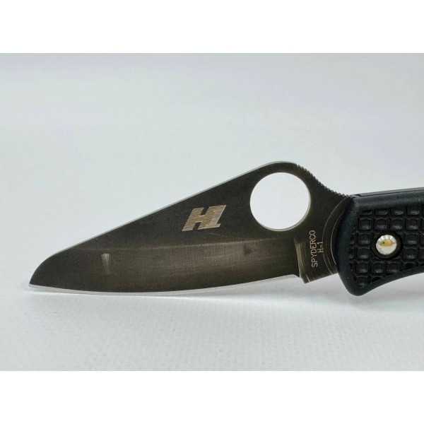 Ніж Spyderco Salt 1 black blade plain - 3564117