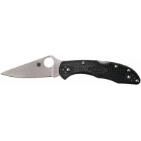 Ніж Spyderco Delica4 Flat Ground Black