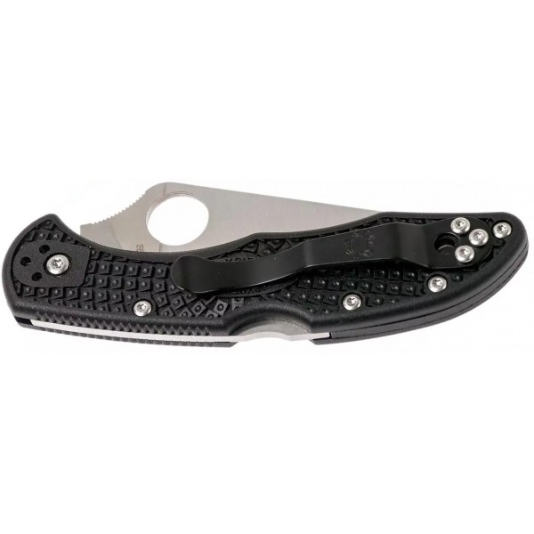 Нож Spyderco Delica4 Flat Ground Black - 871186 Нож Spyderco Delica4 Flat Ground Black - 871186