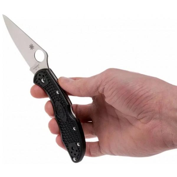 Нож Spyderco Delica4 Flat Ground Black - 871186 Нож Spyderco Delica4 Flat Ground Black - 871186