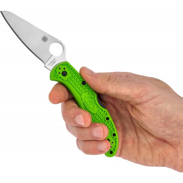 Ніж Spyderco Salt 2 Plainedge LC200N green - 871465 Ніж Spyderco Salt 2 Plainedge LC200N green - 871465