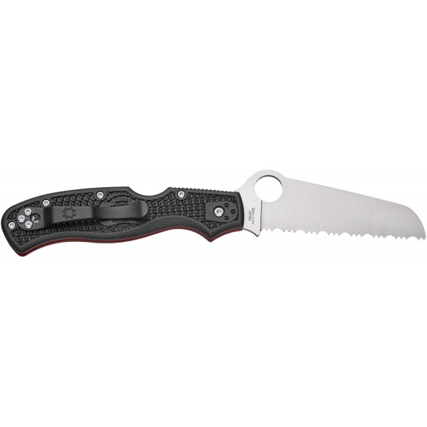 Ніж Spyderco Rescue 3 Thin Red Line серейтор - 871486 Ніж Spyderco Rescue 3 Thin Red Line серейтор - 871486