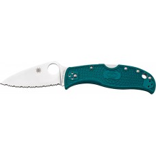 Нож Spyderco Leafjumper Serrated Blue