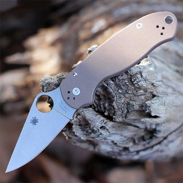 Нож Spyderco Para 3 Sprint Run CPM 15V G-10 Brown - 871716