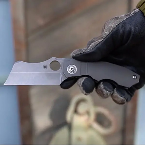 Нож Spyderco Stovepipe CPM 20CV Titanium - 871742 Нож Spyderco Stovepipe CPM 20CV Titanium - 871742