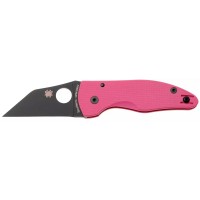Нож Spyderco Microjimbo Sprint Run S30V Black Blade Pink