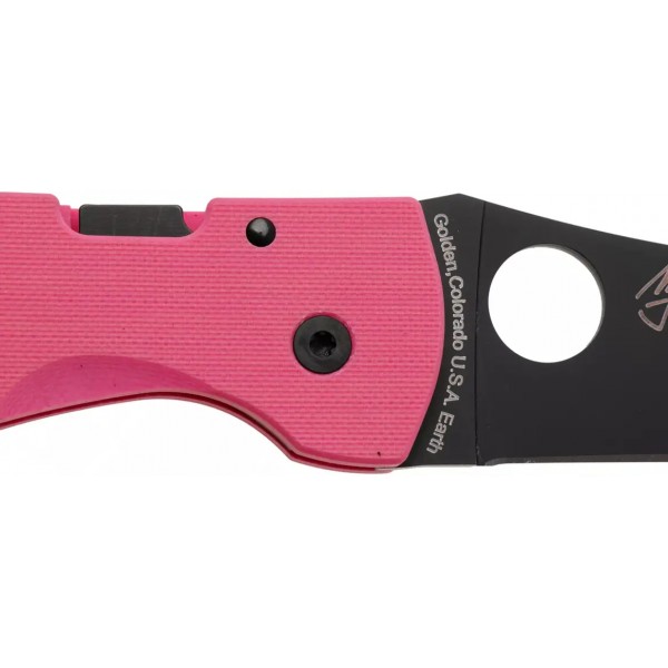 Ніж Spyderco Microjimbo Sprint Run S30V Black Blade Pink - 871778 Ніж Spyderco Microjimbo Sprint Run S30V Black Blade Pink - 871778