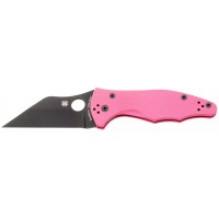 Нож Spyderco Yojimbo 2 Black Blade Sprint Run Pink
