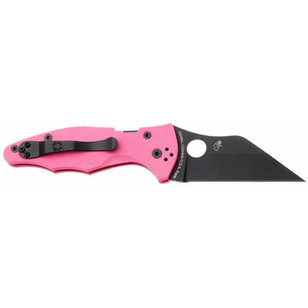 Ніж Spyderco Yojimbo 2 Black Blade Sprint Run Pink - 871783
