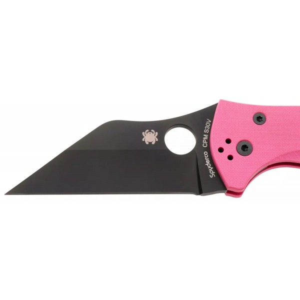 Ніж Spyderco Yojimbo 2 Black Blade Sprint Run Pink - 871783