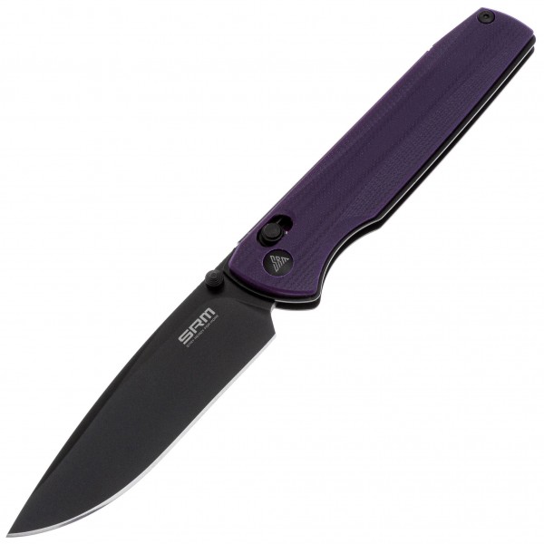 Нож SRM Terrier 258L-GN, D2, G10, черно-фиолетовый - 258L-GN