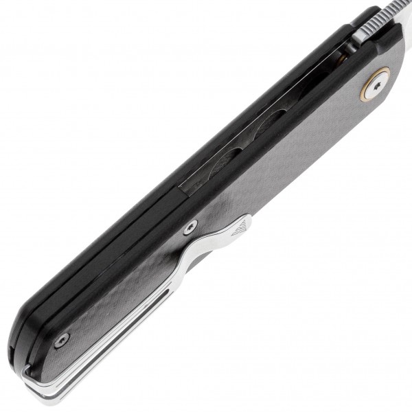 Нож SRM Qrick 408L-KB, Sandvik 14C28N, G10 + carbon fiber, черный - 408L-KB Нож SRM Qrick 408L-KB, Sandvik 14C28N, G10 + carbon fiber, черный - 408L-KB