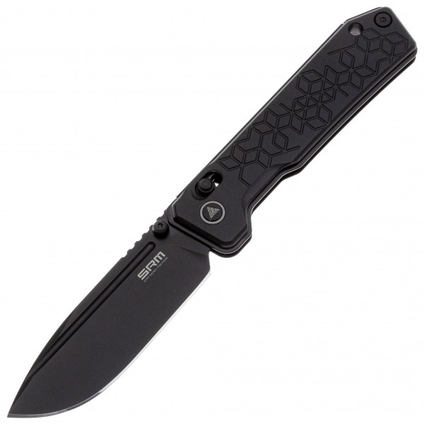 Нож SRM Rubik 7228B-AB, Sandvik 14C28N, алюминий, черный - 7228B-AB