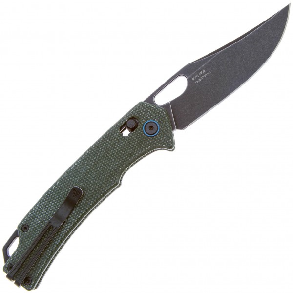 Нож SRM Retreiver 9203-MG2, 10Cr15CoMoV, зеленая микарта, черный - 9203-MG2 Нож SRM Retreiver 9203-MG2, 10Cr15CoMoV, зеленая микарта, черный - 9203-MG2