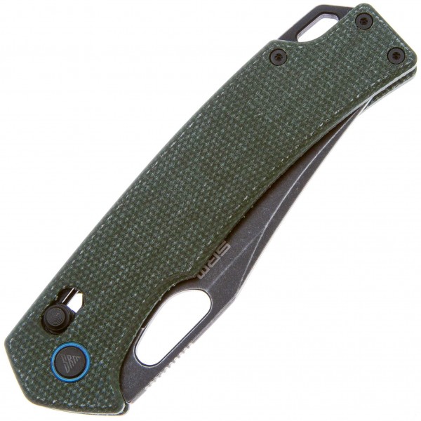 Нож SRM Retreiver 9203-MG2, 10Cr15CoMoV, зеленая микарта, черный - 9203-MG2 Нож SRM Retreiver 9203-MG2, 10Cr15CoMoV, зеленая микарта, черный - 9203-MG2