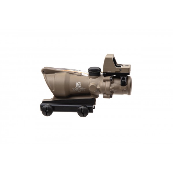Комплект TRIJICON прицел ACOG 4x32 BAC и прицел коллиматорный RMR 3.25 МОА FDE - TA31-D-100716