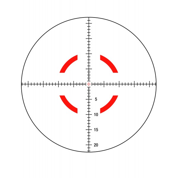 Прицел оптический TRIJICON VCOG 1-8x28 illum. Red MRAD Crosshair - VC18-C-2400004