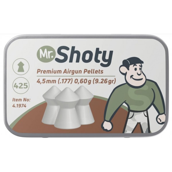 Кульки Umarex Mr. Shoty Premium 0,60гр. кал.4.5(.177) 425шт. - 4.1974