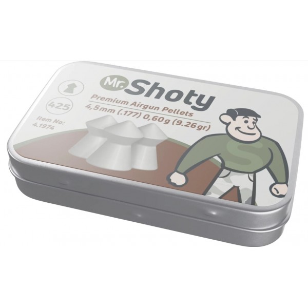 Кульки Umarex Mr. Shoty Premium 0,60гр. кал.4.5(.177) 425шт. - 4.1974 Кульки Umarex Mr. Shoty Premium 0,60гр. кал.4.5(.177) 425шт. - 4.1974