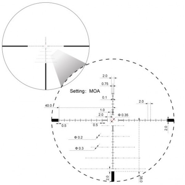 Приціл оптичний Vector Optics Sentinel 6-24x50 (30 мм) illum. FFP VSE-3 MOA - SCFF-57 Приціл оптичний Vector Optics Sentinel 6-24x50 (30 мм) illum. FFP VSE-3 MOA - SCFF-57