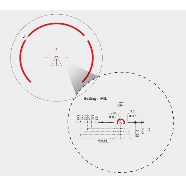 Приціл оптичний Vector Optics Constantine 1-8x24 (30 мм) FFP illum. VCO-1 MIL RAR - SCFF-60