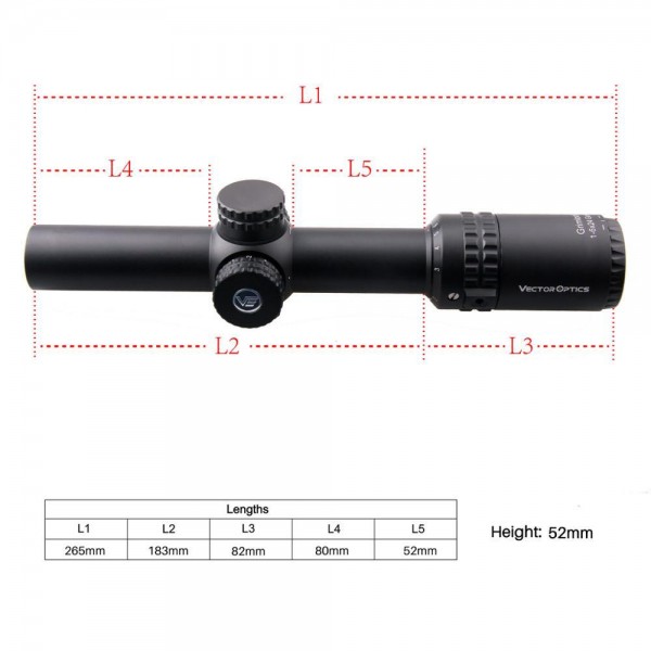Приціл оптичний Vector Optics Grimlock 1-6x24 (30 мм) Illum. GenII SFP - SCOC-13II Приціл оптичний Vector Optics Grimlock 1-6x24 (30 мм) Illum. GenII SFP - SCOC-13II