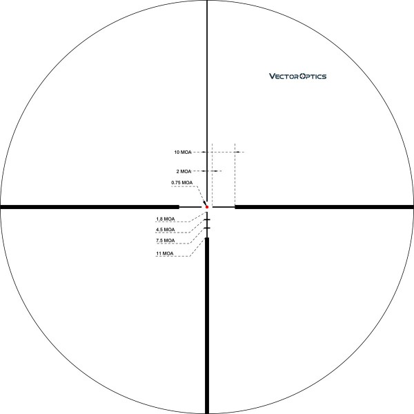 Приціл оптичний Vector Optics Continental 2-12x50 (30 мм) illum. SFP - SCOM-15