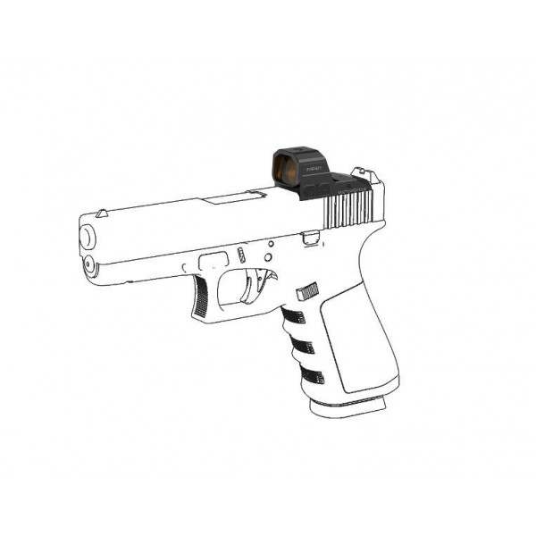 Приціл коліматорний Vector Optics Frenzy FA 1x16x21 Glock MOS 3 MOA - SCRD-81