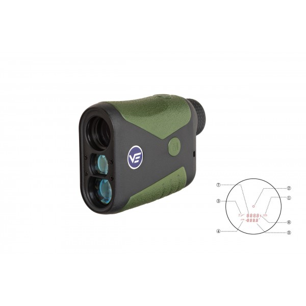 Лазерний дальномер Vector Optics Forester 6X21 GENII 1500 м - SCRF-16