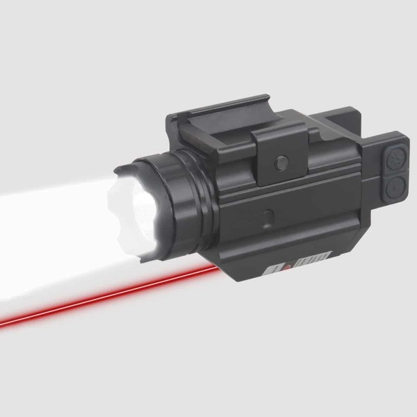 Подствольный фонарь+лазерный целеуказатель (2 в 1) Vector Optics Doublecross Compact красный лазер - SCRL-05 Подствольный фонарь+лазерный целеуказатель (2 в 1) Vector Optics Doublecross Compact красный лазер - SCRL-05