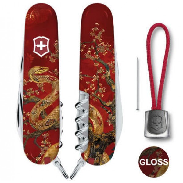 Нож Victorinox Swiss Army Spartan Zodiac Золотая змея - 1.3603_Z4200pk Нож Victorinox Swiss Army Spartan Zodiac Золотая змея - 1.3603_Z4200pk