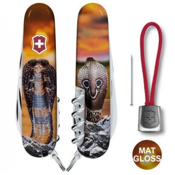 Ніж Victorinox Swiss Army Spartan Zodiac Королівська кобра - 1.3603_Z4230pk