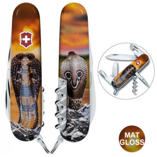 Ніж Victorinox Swiss Army Spartan Zodiac Королівська кобра - 1.3603_Z4230pk