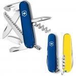 Нож Victorinox Swiss Army Camper Ukraine сине-желтый