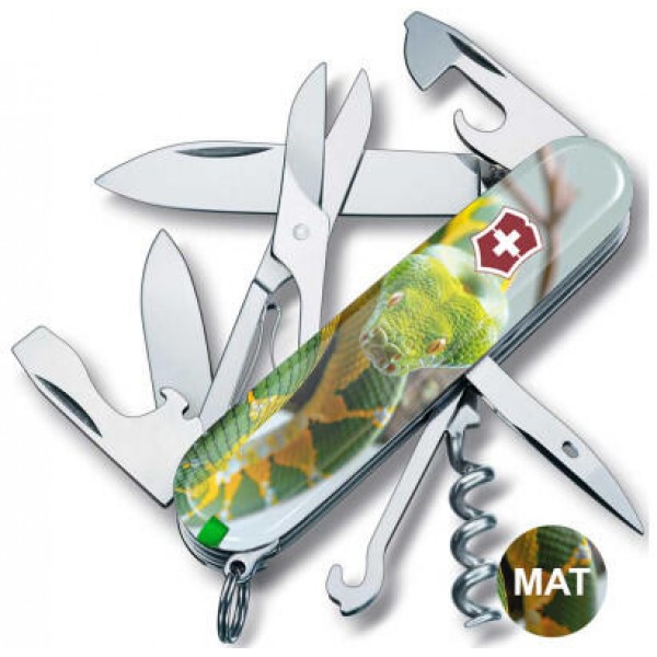 Нож Victorinox Swiss Army Climber Zodiac Зеленая змея - 1.3703.7_Z4270pk