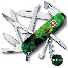 Ніж Victorinox Swiss Army Huntsman Zodiac Зелена дерев'яна змія