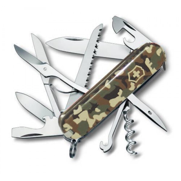 Нож Victorinox Swiss Army Huntsman "Green camouflage" - 1.3713.94