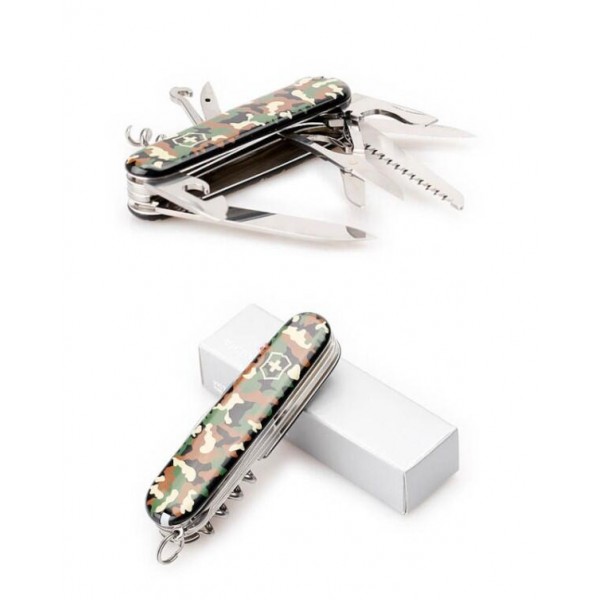 Нож Victorinox Swiss Army Huntsman "Green camouflage" - 1.3713.94 Нож Victorinox Swiss Army Huntsman "Green camouflage" - 1.3713.94