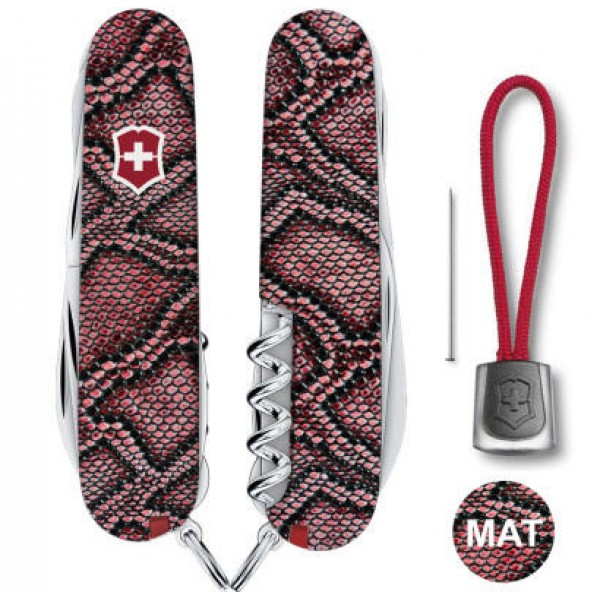 Ніж Victorinox Swiss Army Huntsman Design Принт Шкіра пітона - 1.3713_R2200pk Ніж Victorinox Swiss Army Huntsman Design Принт Шкіра пітона - 1.3713_R2200pk