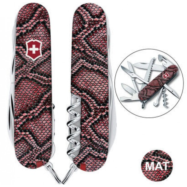 Ніж Victorinox Swiss Army Huntsman Design Принт Шкіра пітона - 1.3713_R2200pk Ніж Victorinox Swiss Army Huntsman Design Принт Шкіра пітона - 1.3713_R2200pk