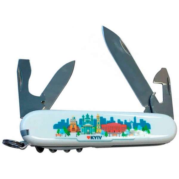 Ніж VICTORINOX 1.3603.7R2KYIV Swiss Army Spartan білий з логотип. "Київ" - 3560350