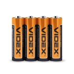 Videx батарейка сольова (помаранчева) АА 4 шт