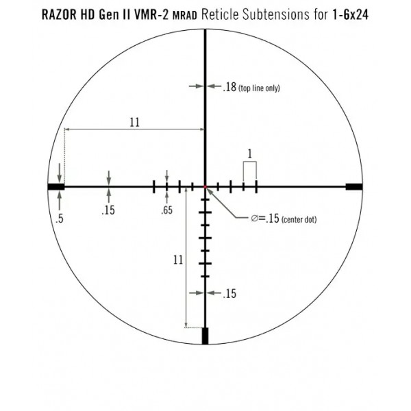 Прицел оптический Vortex Viper PST Gen II 1-6x24 сетка VMR-2 MRAD - 23710208 Прицел оптический Vortex Viper PST Gen II 1-6x24 сетка VMR-2 MRAD - 23710208