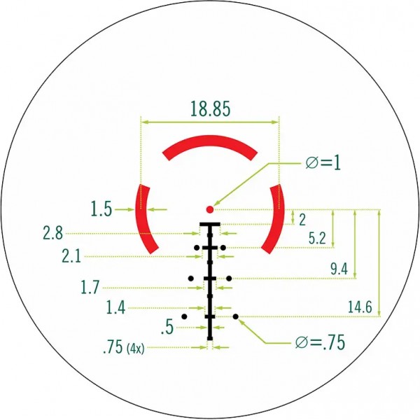 Прицел призматический Vortex Spitfire HD Gen II 3-х сетка AR-BDC4 с подсветкой - 23710273 Прицел призматический Vortex Spitfire HD Gen II 3-х сетка AR-BDC4 с подсветкой - 23710273