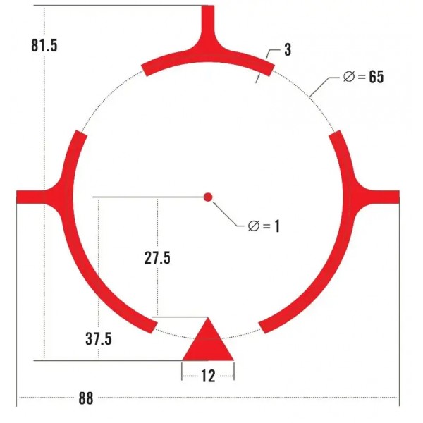 Голографический прицел Vortex AMG UH-1® GEN II 1 MOA - 23710304 Голографический прицел Vortex AMG UH-1® GEN II 1 MOA - 23710304