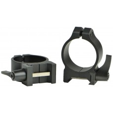 Кольцa быстросъемные Warne Maxima Quick Detach Ring. d - 30 мм. Low. Weaver/Picatinny