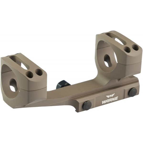 Кріплення-моноблок Warne X-Skeleton Mount. d - 30 мм. Ultra High. Weaver/Picatinny. FDE - 23700307