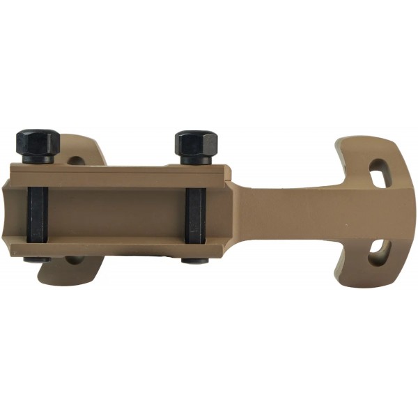 Кріплення-моноблок Warne X-Skeleton Mount. d - 30 мм. Ultra High. Weaver/Picatinny. FDE - 23700307