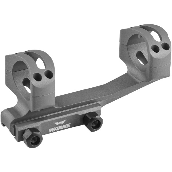 Кріплення-моноблок Warne X-Skeleton Mount. d - 30 мм. Ultra High. Weaver/Picatinny. Grey - 23700310