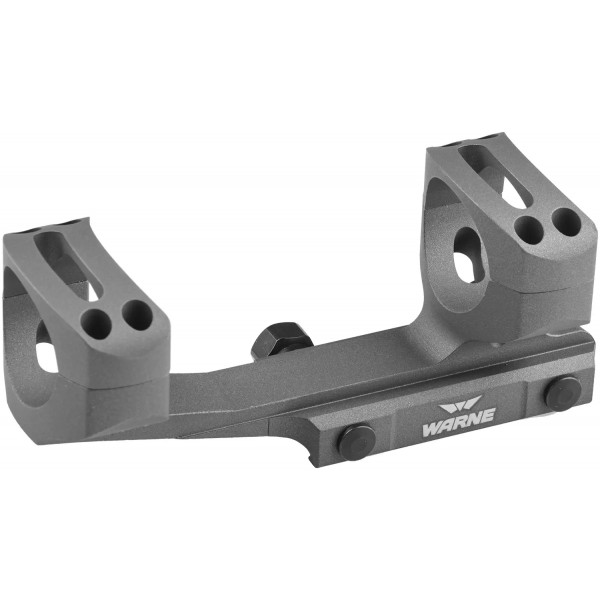 Кріплення-моноблок Warne X-Skeleton Mount. d - 30 мм. Ultra High. Weaver/Picatinny. Grey - 23700310